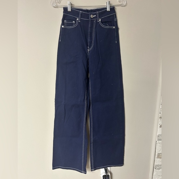 H&M Blue Straight Leg Carpenter Jeans - Picture 1 of 4